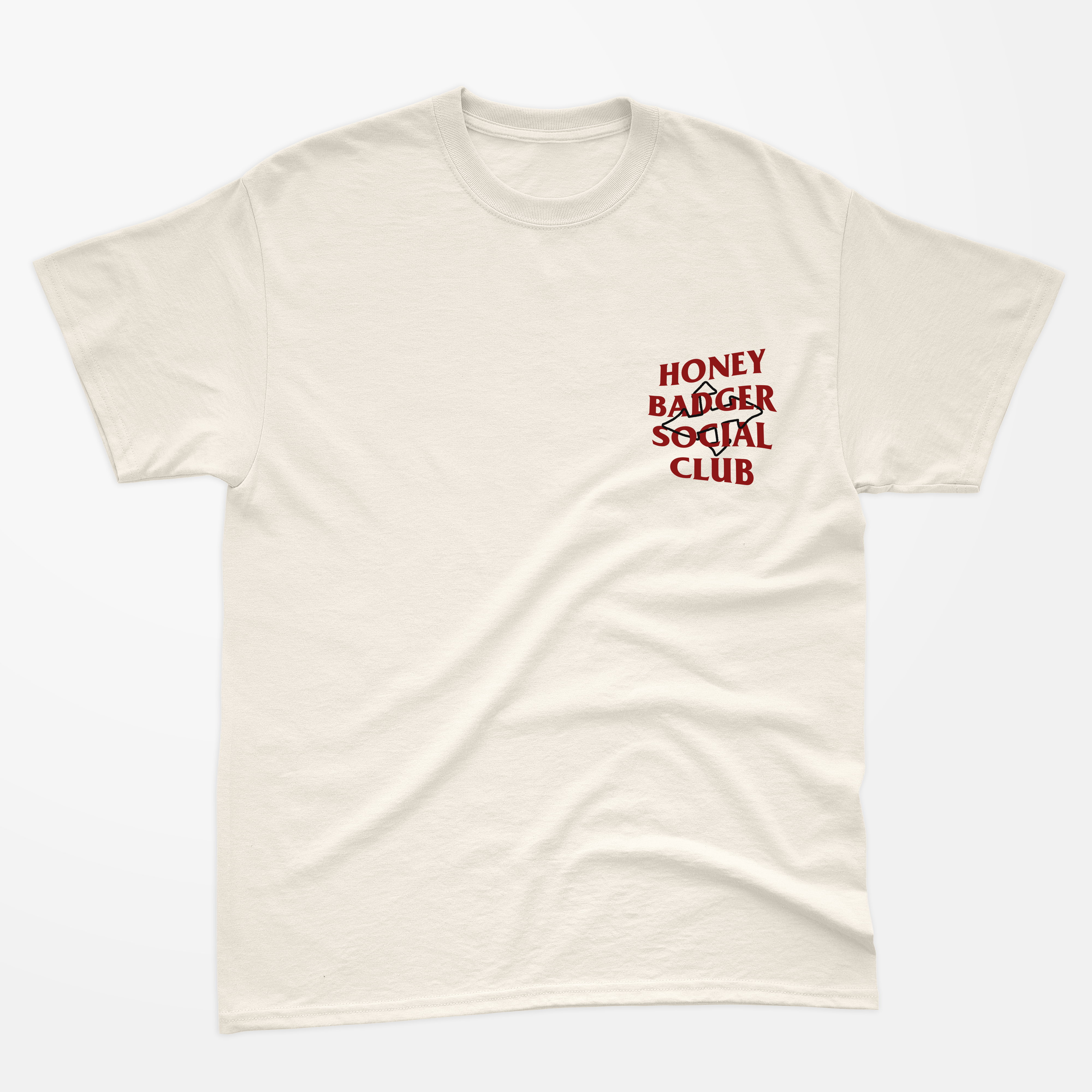 Camiseta Honey Badger Social Club Off White