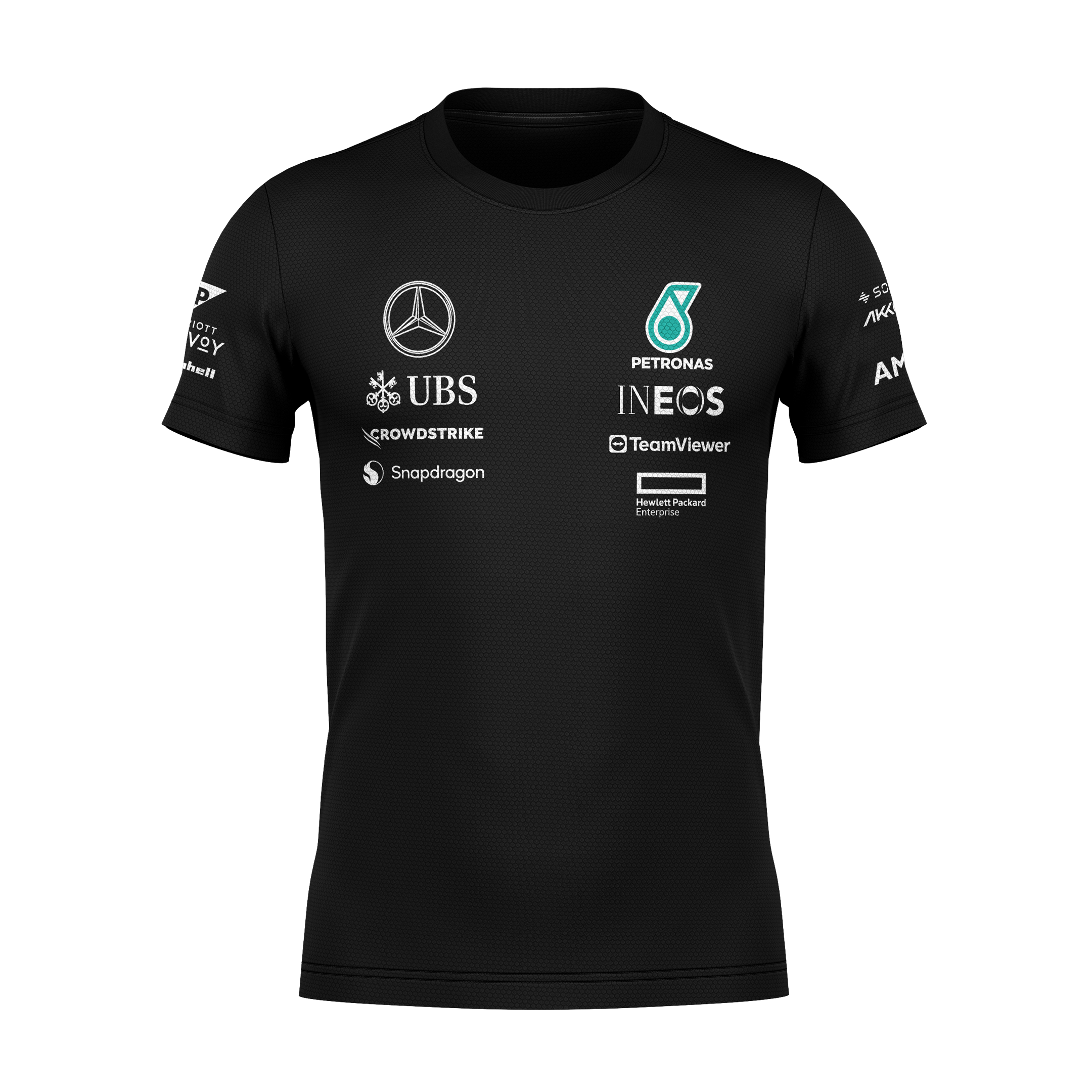 Camiseta DryFit Mercedes 2024 Preta George Russell