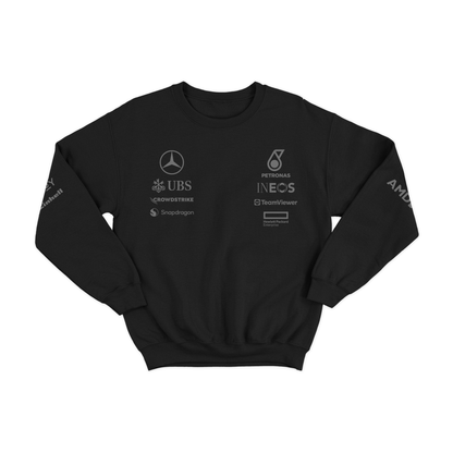 Moletom Mercedes AMG All Black 2024 Lewis Hamilton