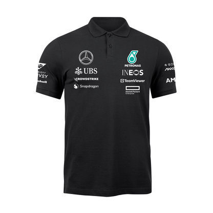 Camisa Polo Mercedes 2024 Preta