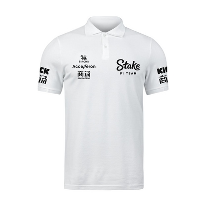 Camisa Polo Valtteri Bottas Stake Sauber 2024 Branca