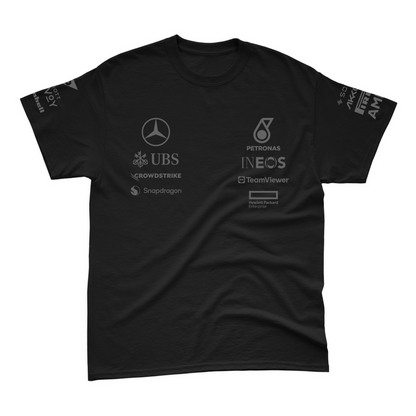 Camiseta Algodão Mercedes 2024 All Black George Russell