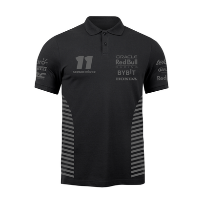 Camisa Polo Sergio Perez Red Bull Racing 2024 All Black