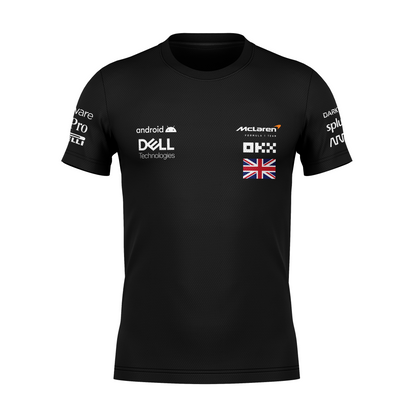 Camiseta DryFit Lando Norris Mclaren 2024 Preta