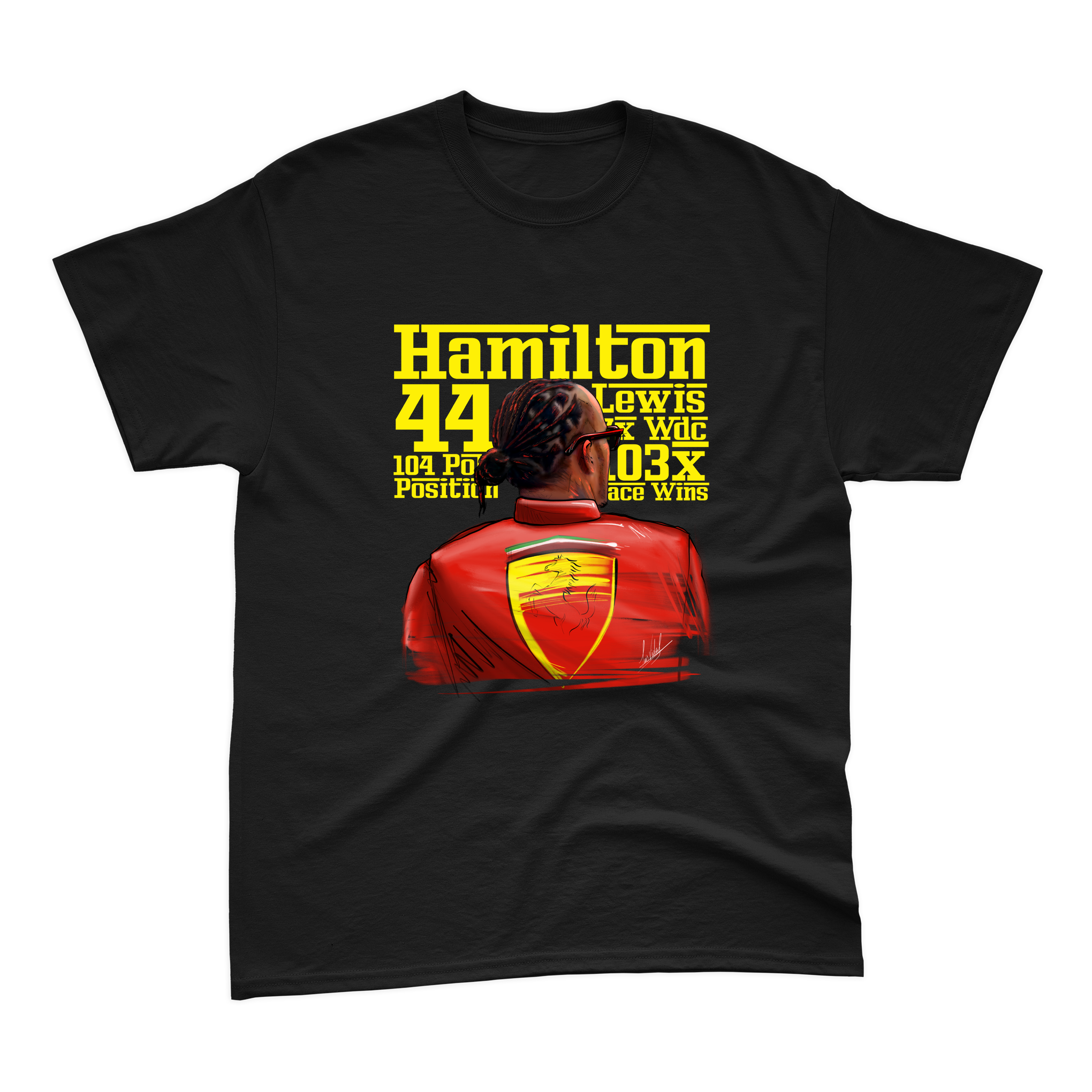 Camiseta Lewis Hamilton 2025 Maranello FRENTE