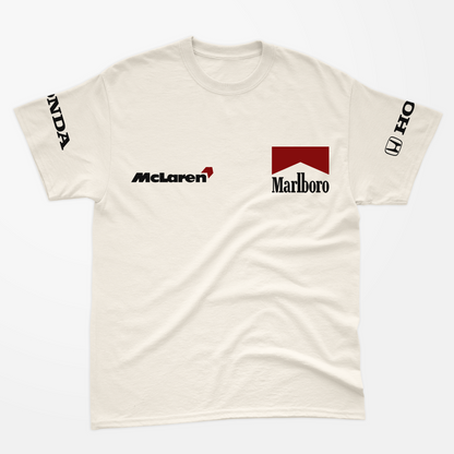 Camiseta Mclaren Retrô Off White