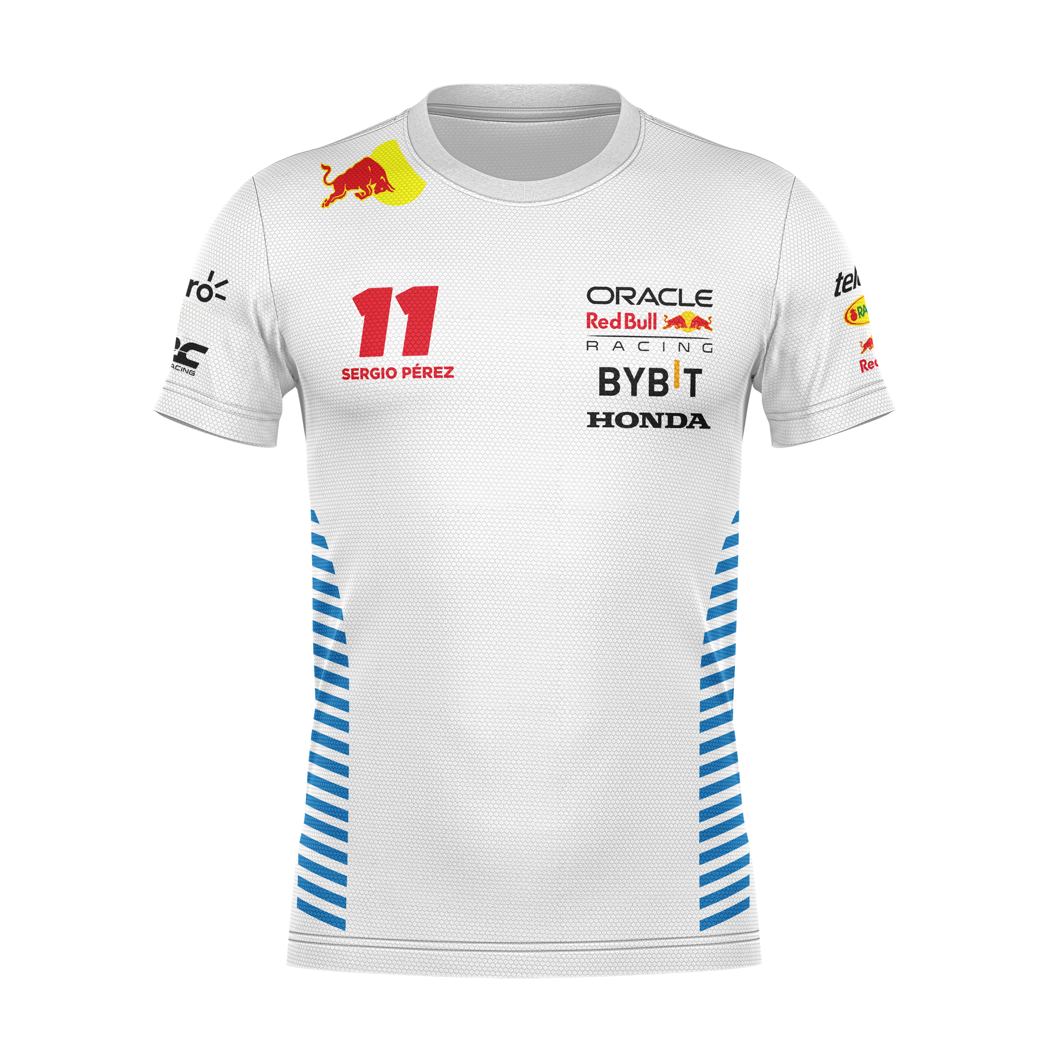 Camiseta DryFit Sergio Pérez Red Bull Racing 2024 Branca