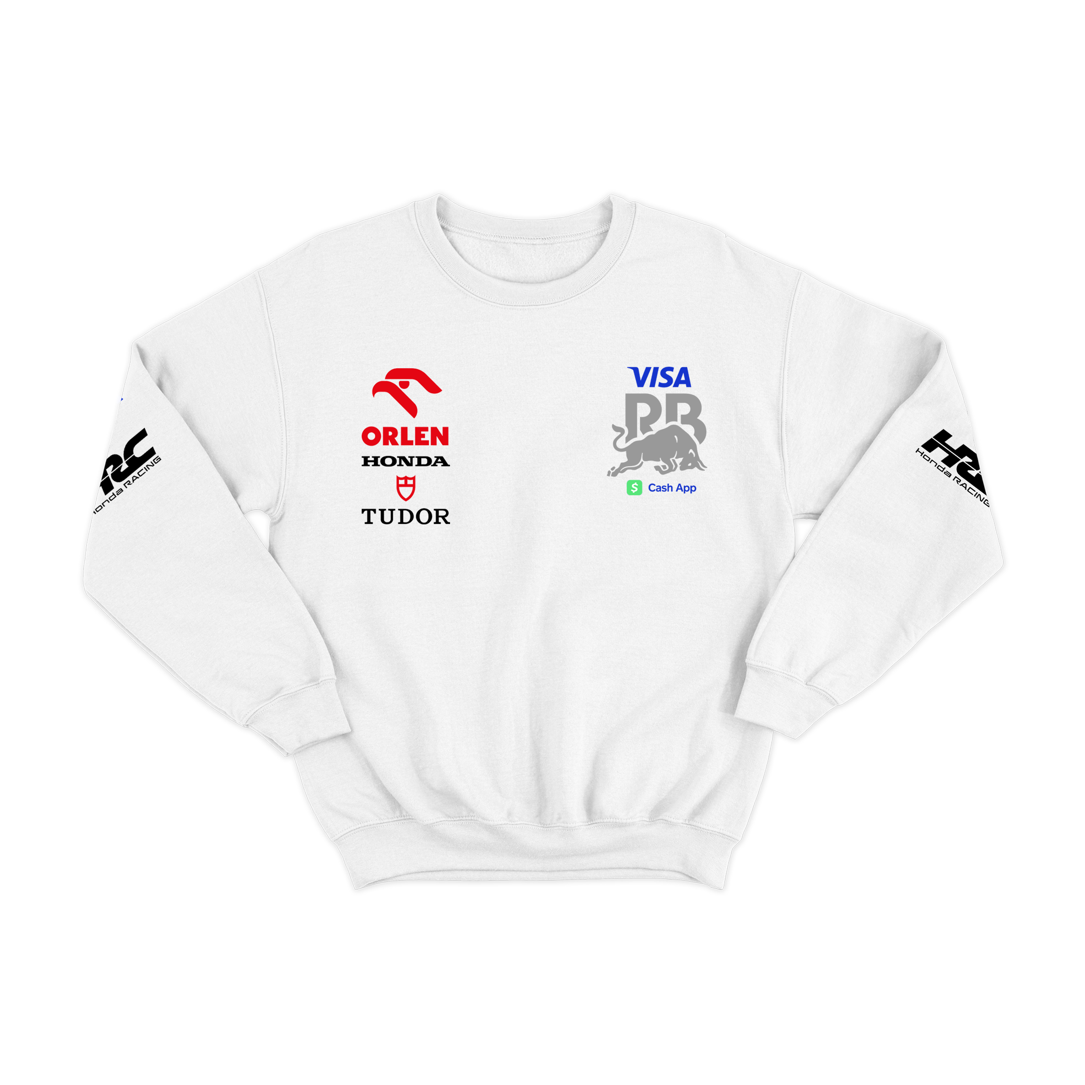 Moletom Visa Racing Bulls Branco 2024 Daniel Ricciardo