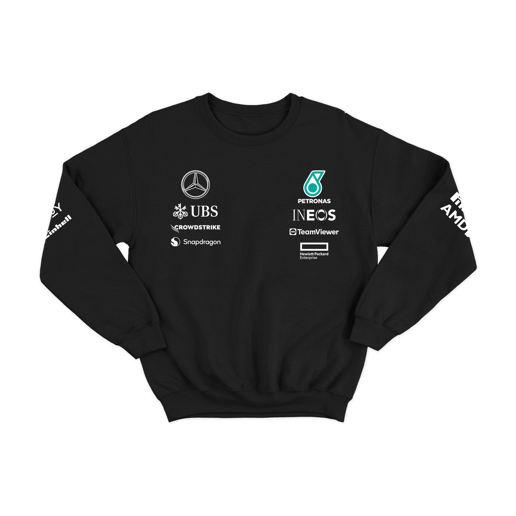 Moletom Mercedes AMG Preto 2024 Lewis Hamilton