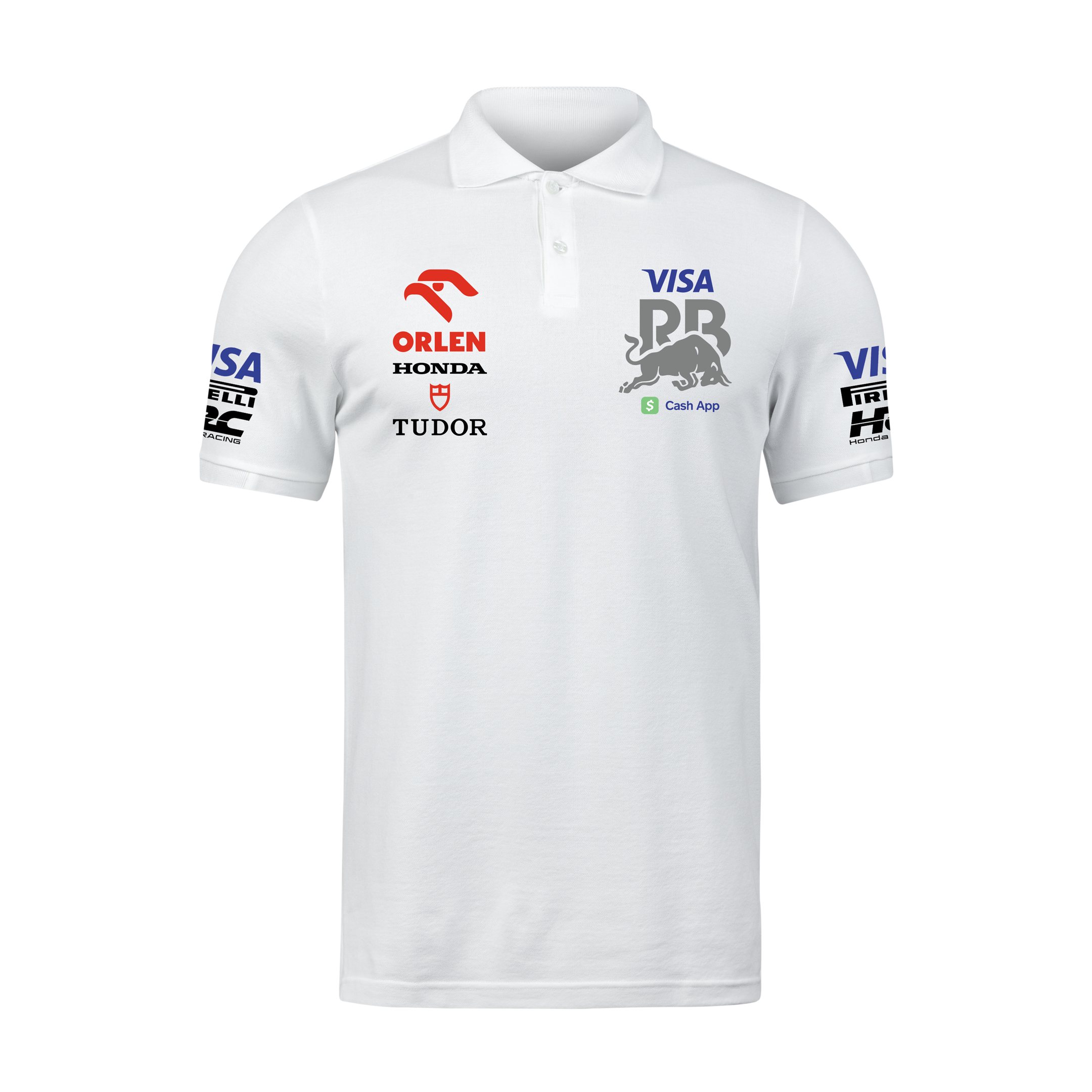 Camisa Polo Visa Racing Bulls Branca 2024