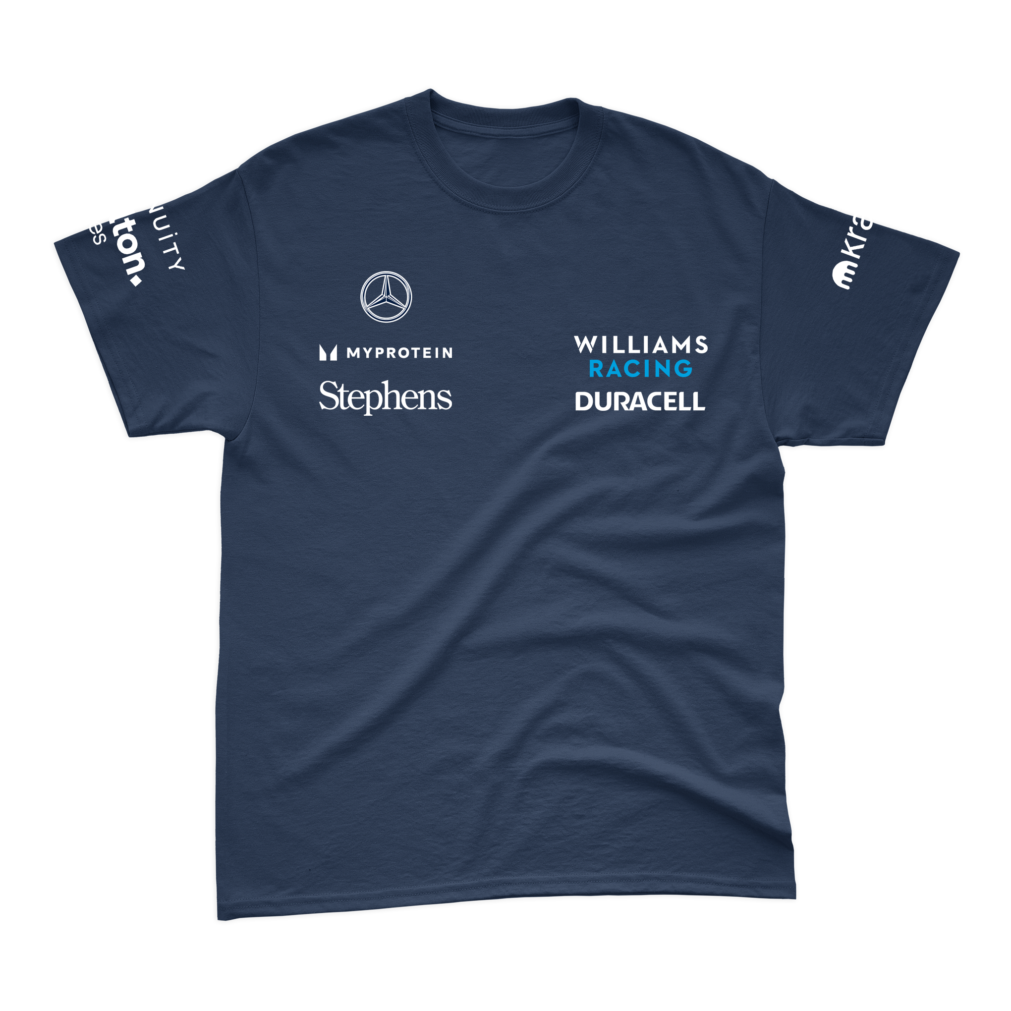 Camiseta Algodão Carlos Sainz Williams Racing Azul Marinho