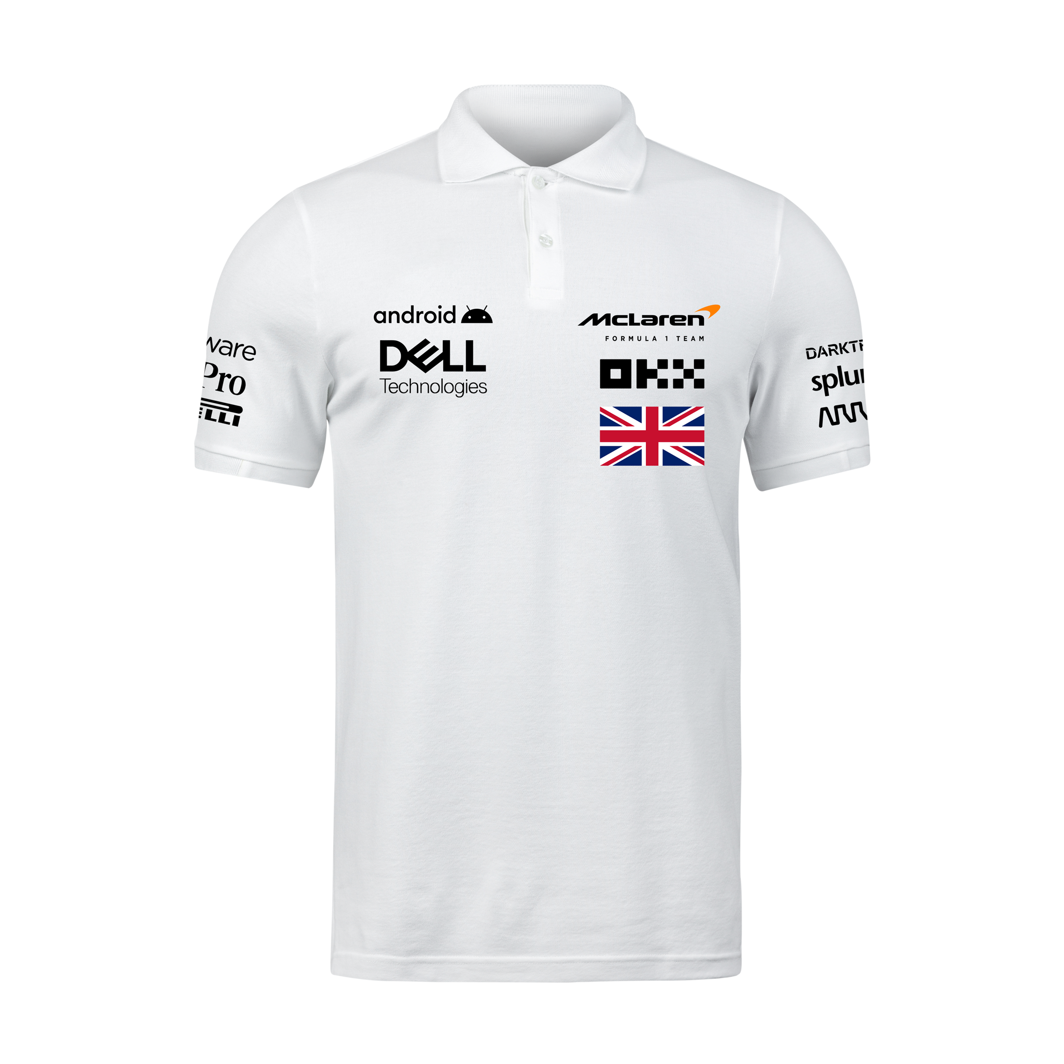 Camisa Polo Lando Norris Mclaren 2024 Branca