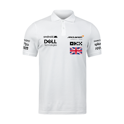 Camisa Polo Lando Norris Mclaren 2024 Branca