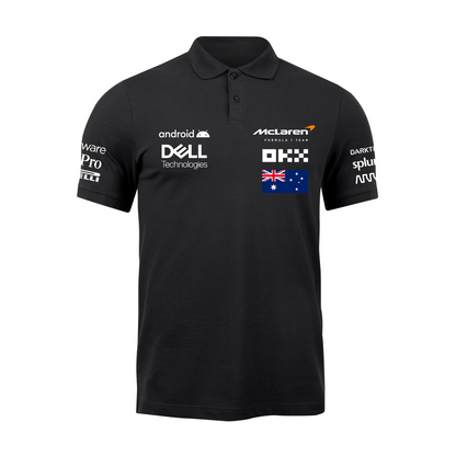 Camisa Polo Oscar Piastri Mclaren 2024 Preta