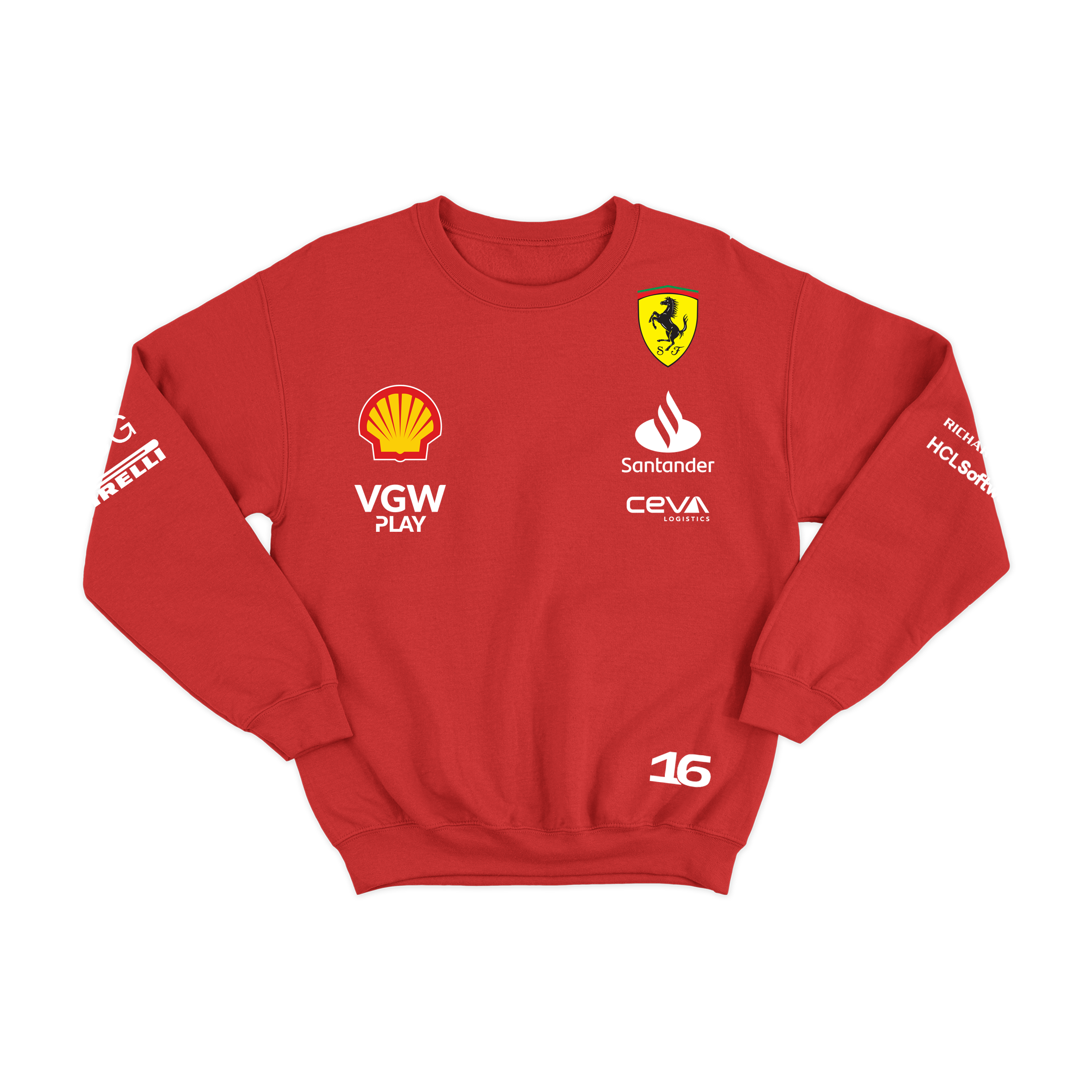 Moletom Ferrari Vermelho 2024 Charles Leclerc