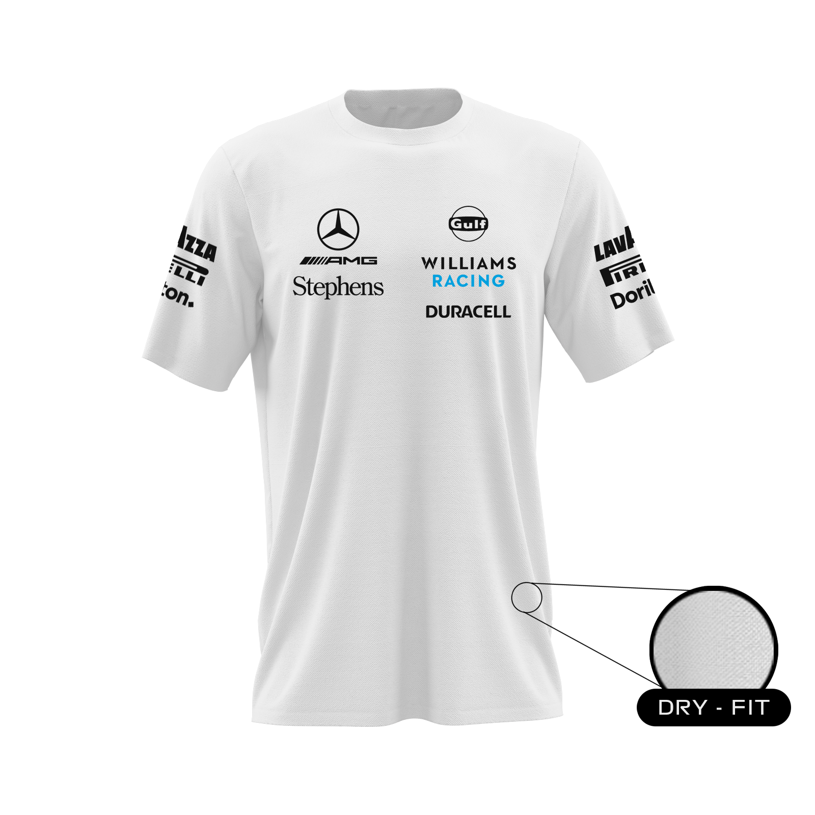 Camiseta DryFit Williams Racing 2023 Branca