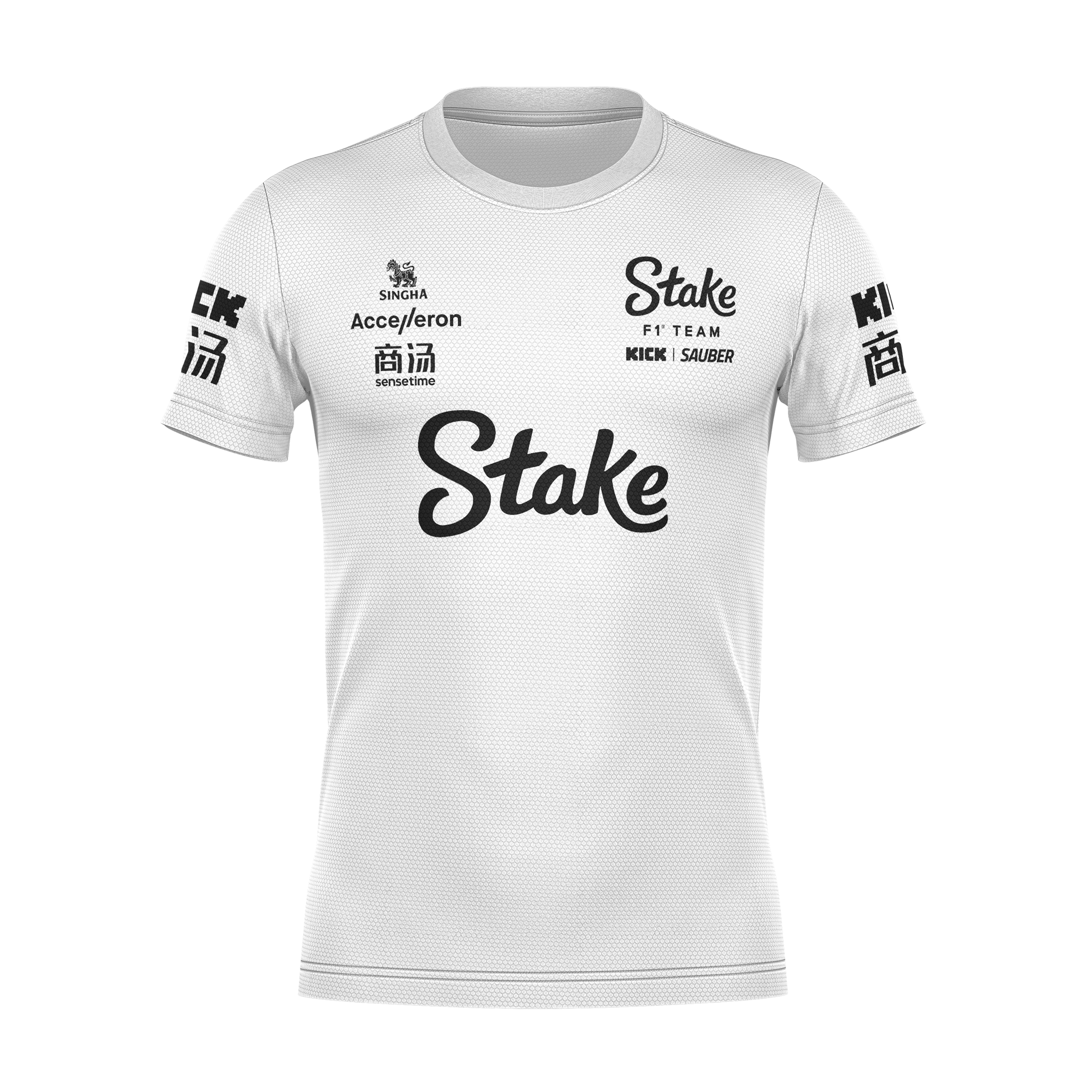 Camiseta DryFit Gabriel Bortoleto Stake Sauber 2024 Branca SN