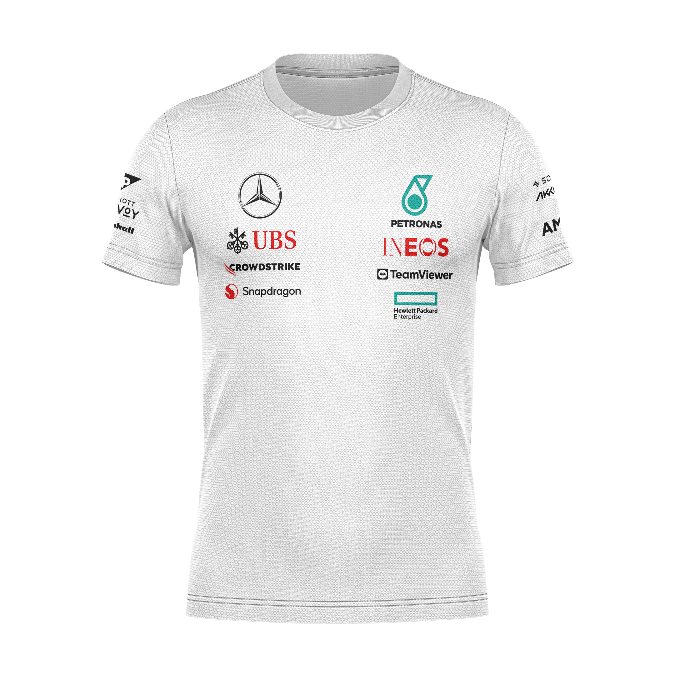 Camiseta DryFit Mercedes 2024 Branca