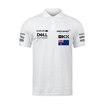 Camisa Polo Oscar Piastri Mclaren 2024 Branca