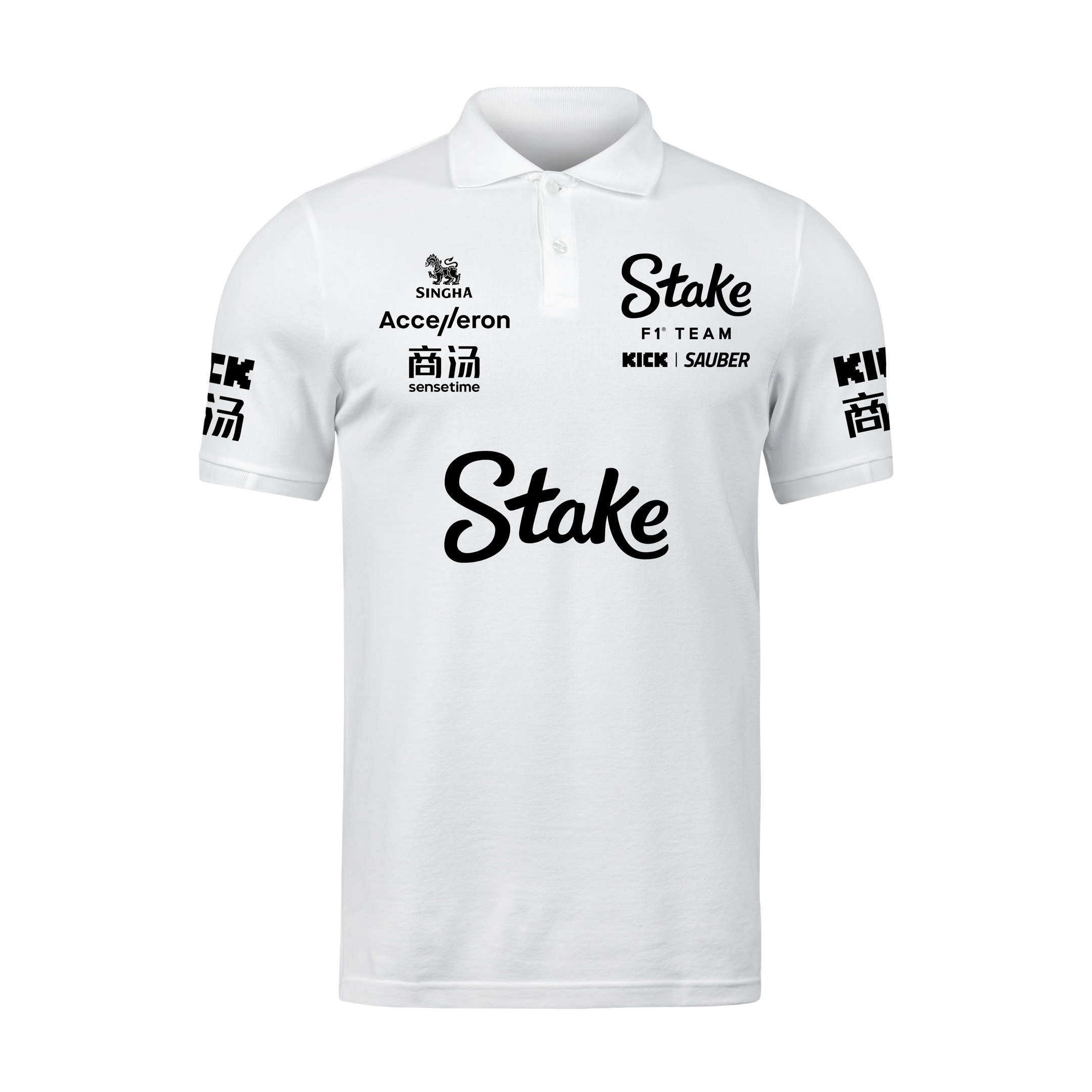 Camisa Polo Gabriel Bortoleto Stake Sauber 2024 Branca SN