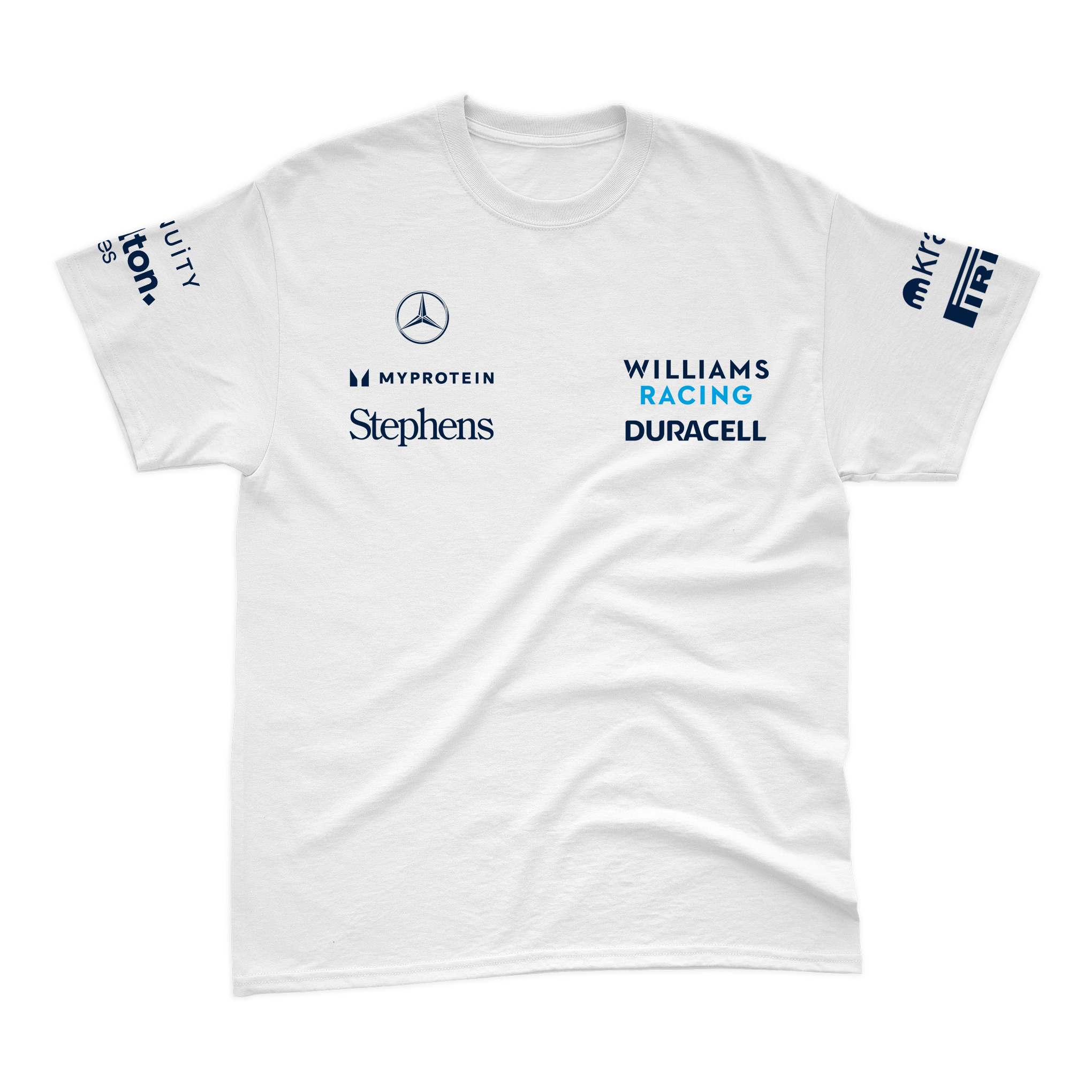 Camiseta Algodão Alex Albon Williams 2024 Branca