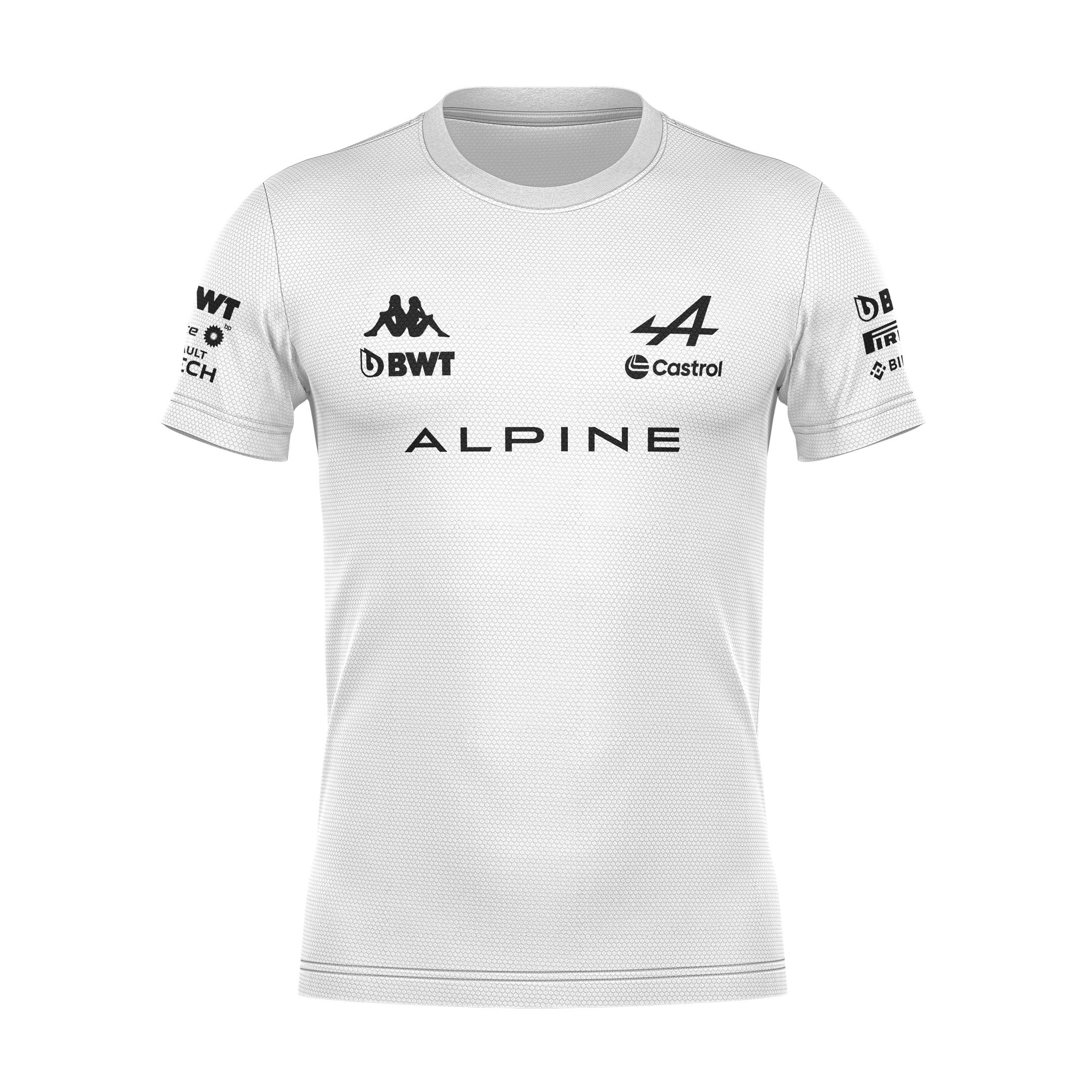 Camiseta DryFit Esteban Ocon Alpine 2024 Branca