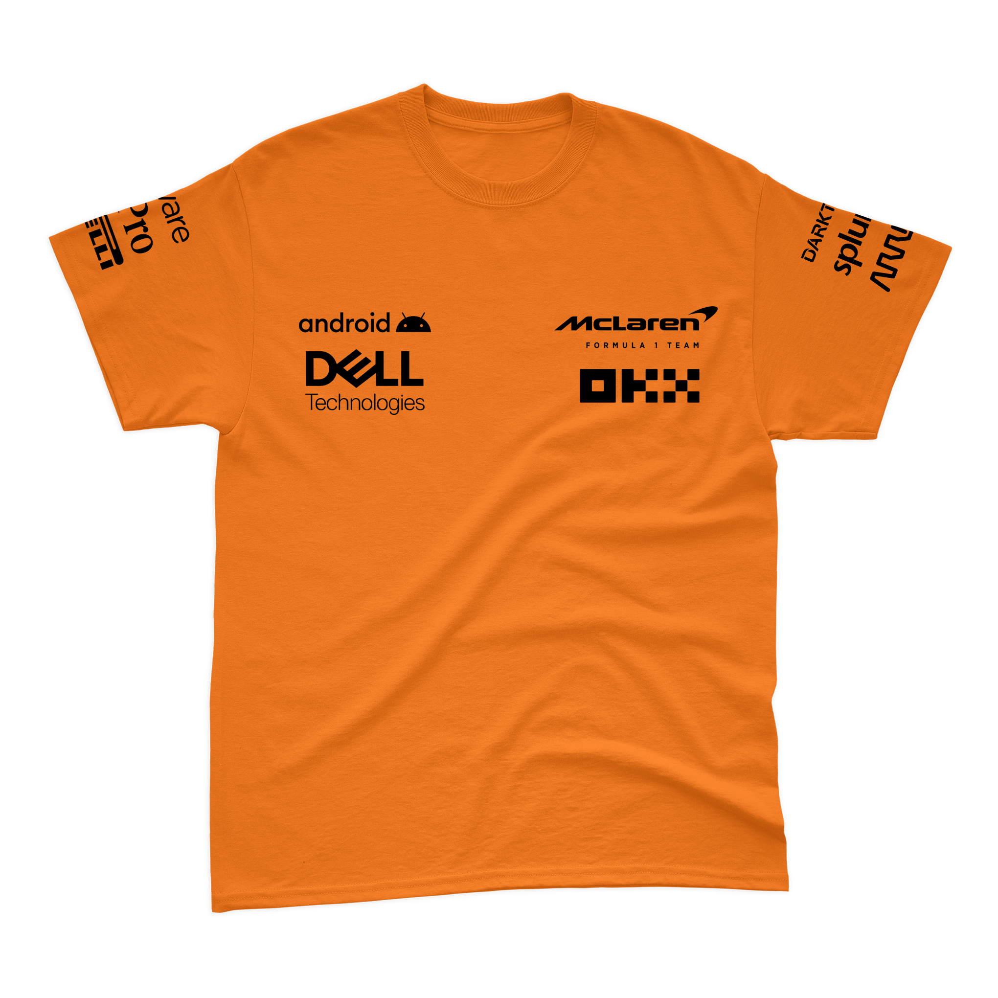 Camiseta Algodão McLaren 2024 Laranja