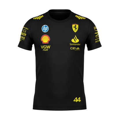 Camiseta Dryfit Lewis Hamilton Ferrari Edição Especial Monza 2024