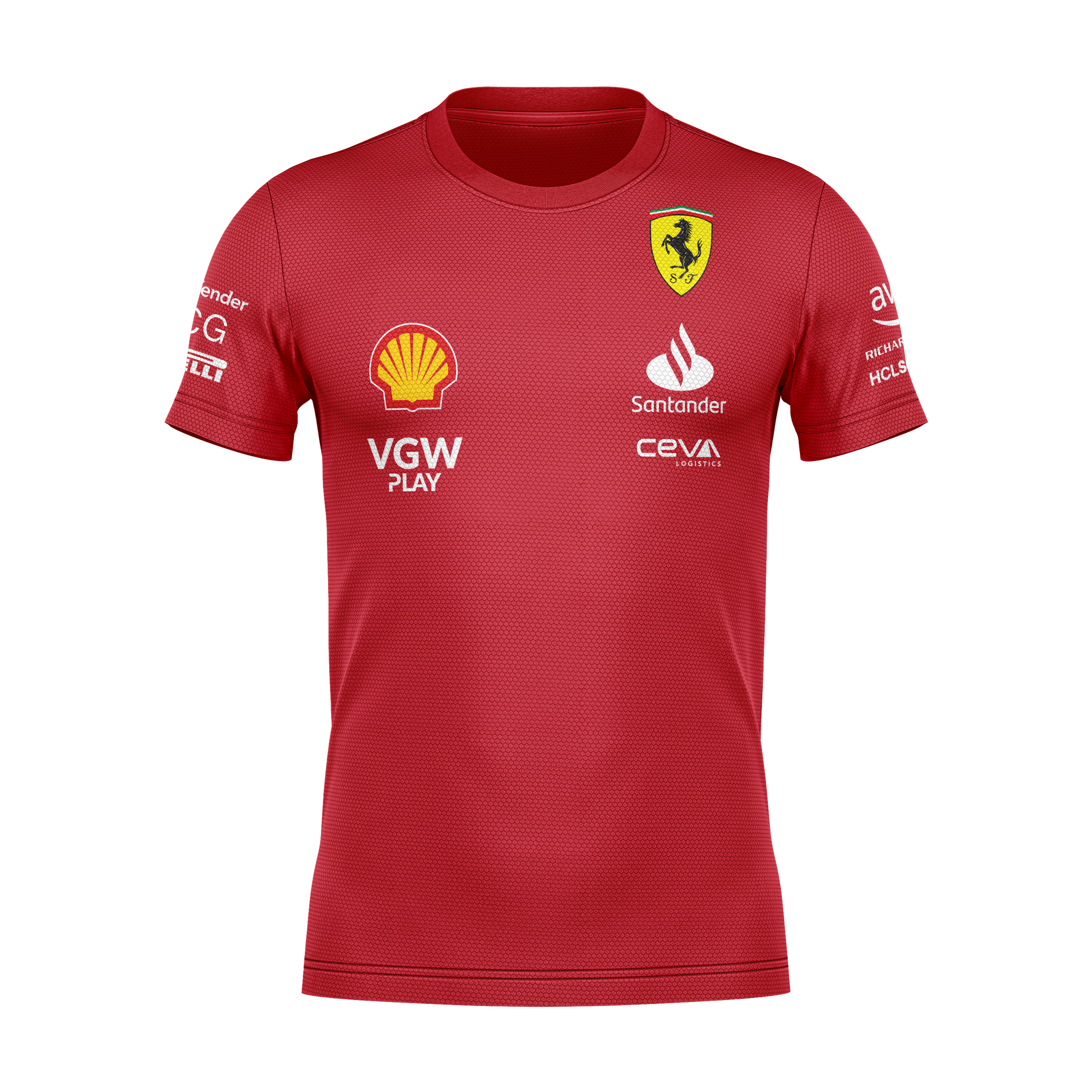 Camiseta DryFit Ferrari 2024 Vermelha SALDÃO FV