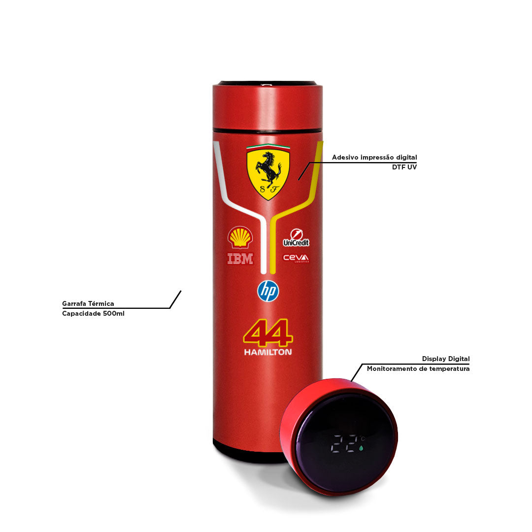 Garrafa Termica Autofãs Lewis Hmailtin Ferrari 2025