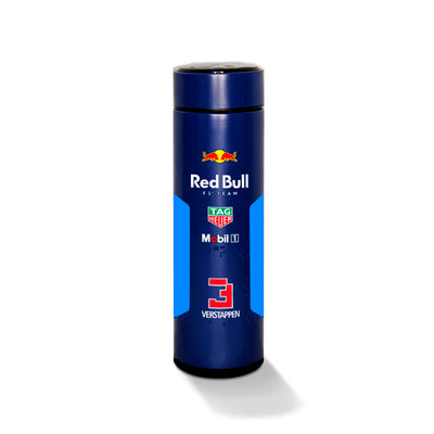 Garrafa térmica azul Red Bull Max Verstappen — frente