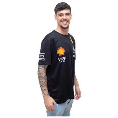 Camiseta DryFit Scuderia Ferrari 2024 Preta SALDÃO FV