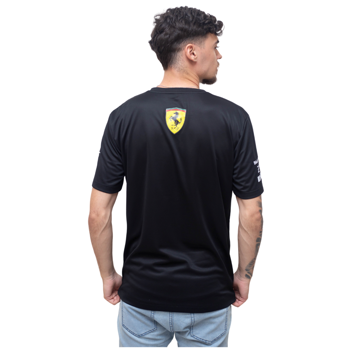 Camiseta DryFit Scuderia Ferrari 2024 Preta