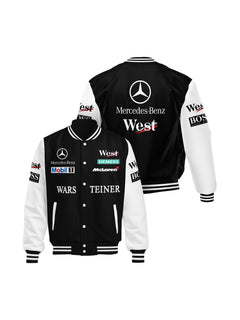 Jaqueta Mclaren West Mercedes Retrô