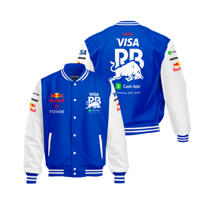 Jaqueta RacingBulls Equipe 2025 Azul Royal com Branco
