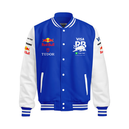 Jaqueta RacingBulls Equipe 2025 Azul Royal com Branco
