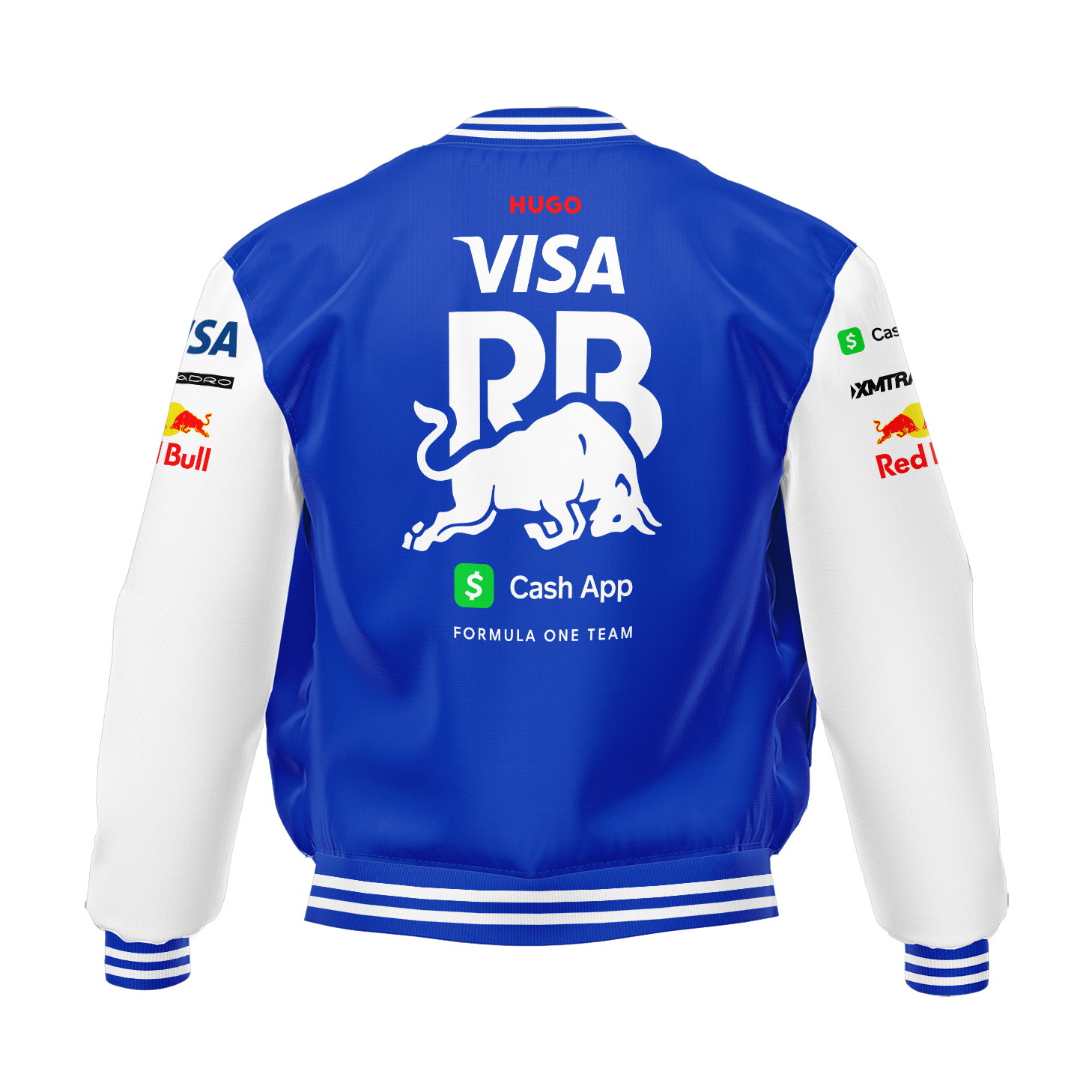 Jaqueta RacingBulls Equipe 2025 Azul Royal com Branco