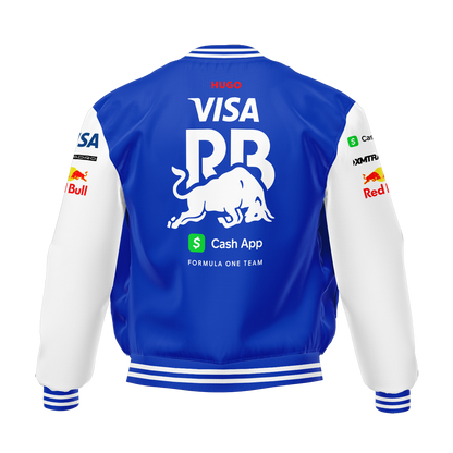 Jaqueta RacingBulls Equipe 2025 Azul Royal com Branco