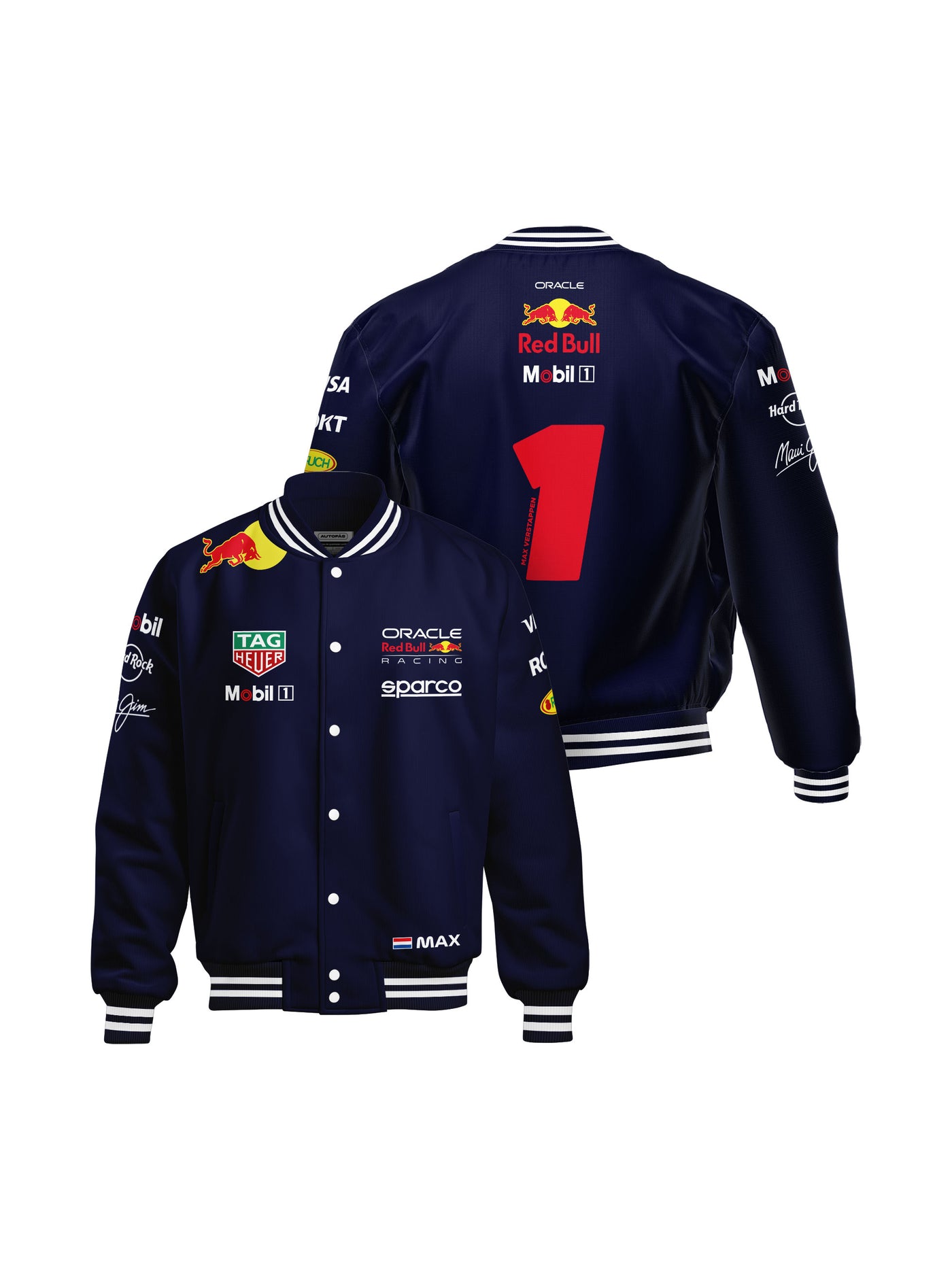 Jaqueta Red Bull Max Verstappen 2025 Azul Marinho