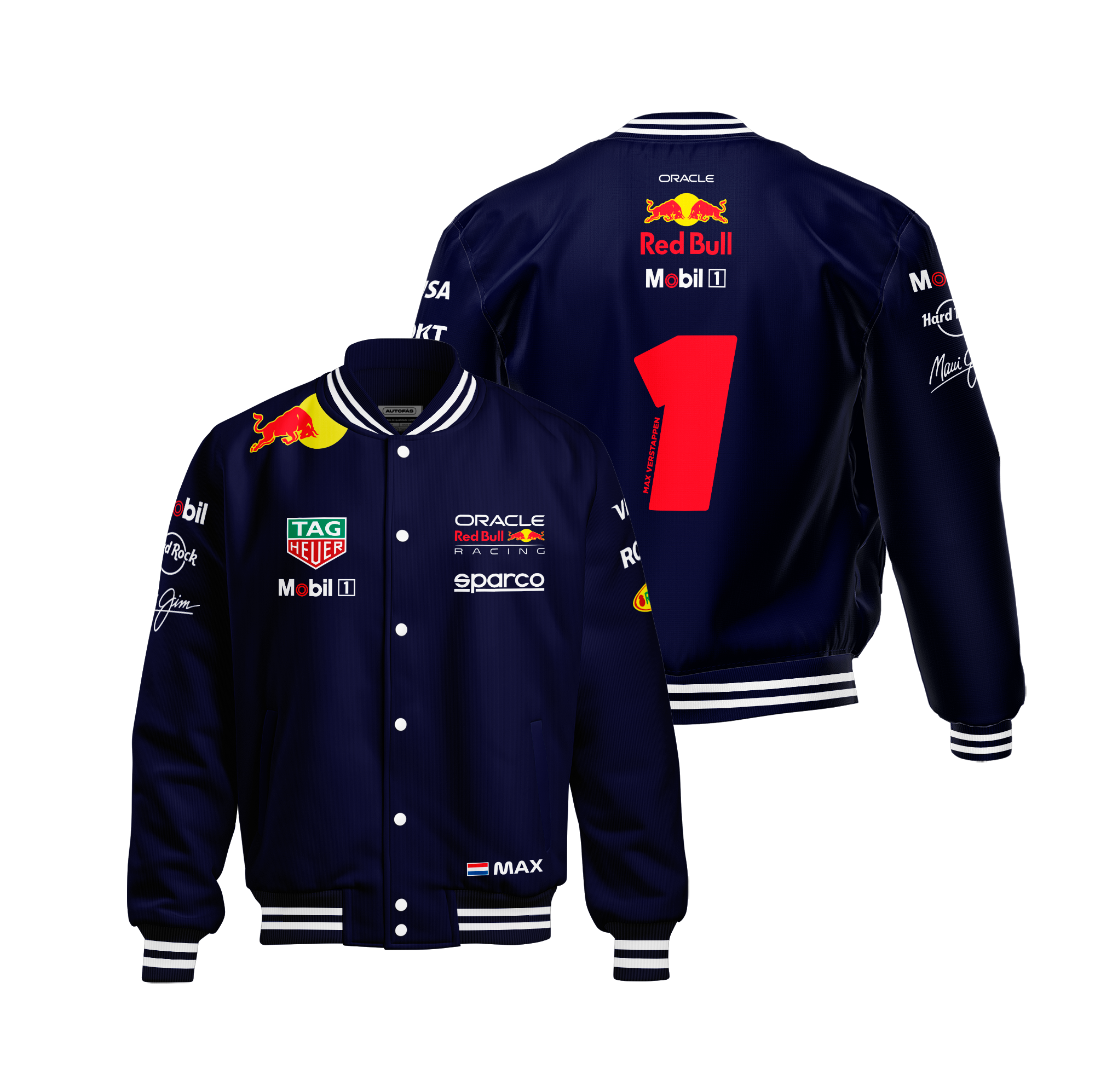 Jaqueta Red Bull Max Verstappen 2025 Azul Marinho