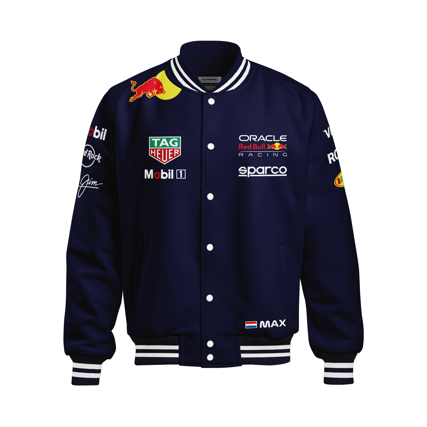 Jaqueta Red Bull Max Verstappen 2025 Azul Marinho