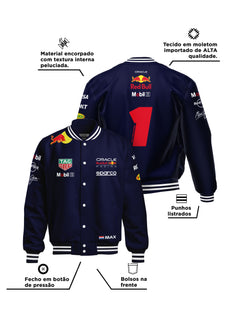 Jaqueta Red Bull Max Verstappen 2025 Azul Marinho