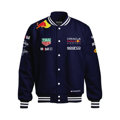 Jaqueta Red Bull Yuki Tsunoda 2025 Azul Marinho Listra Branco