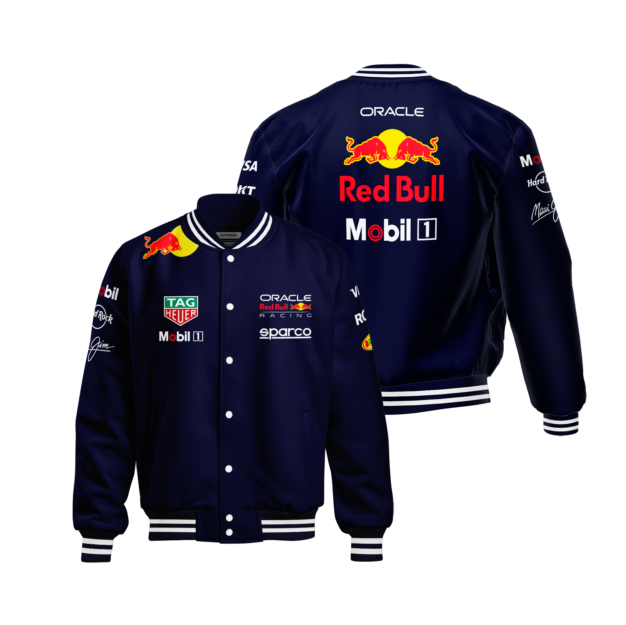 Jaqueta Red Bull Equipe 2025 Azul Marinho