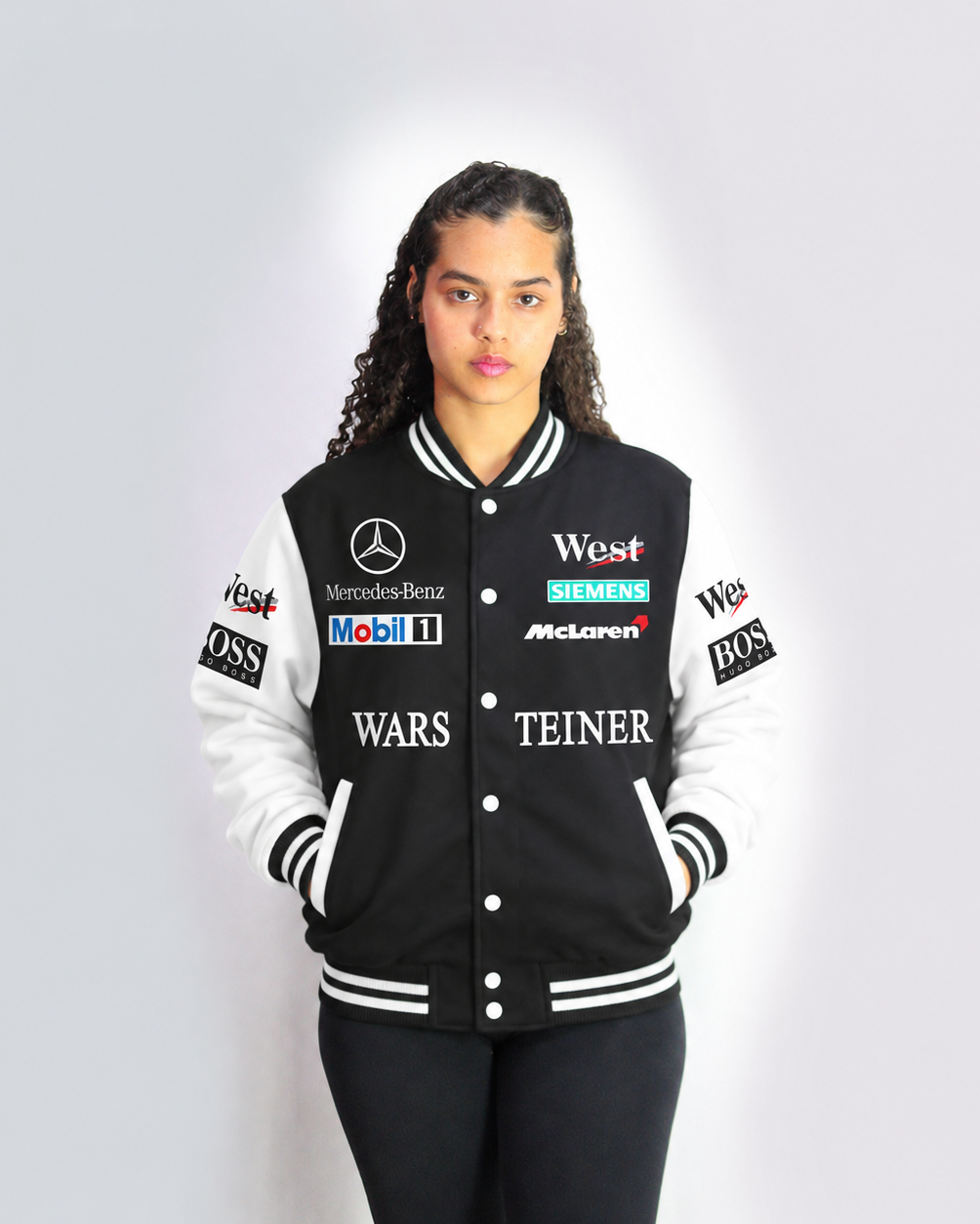 Jaqueta Mclaren West Mercedes Retrô