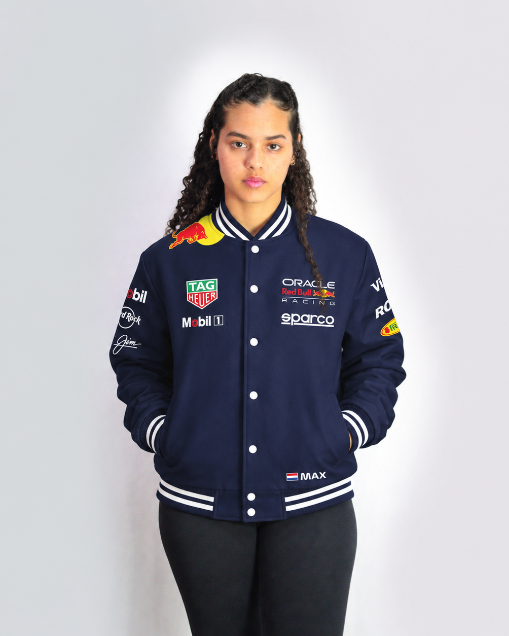 Jaqueta Red Bull Max Verstappen 2025 Azul Marinho