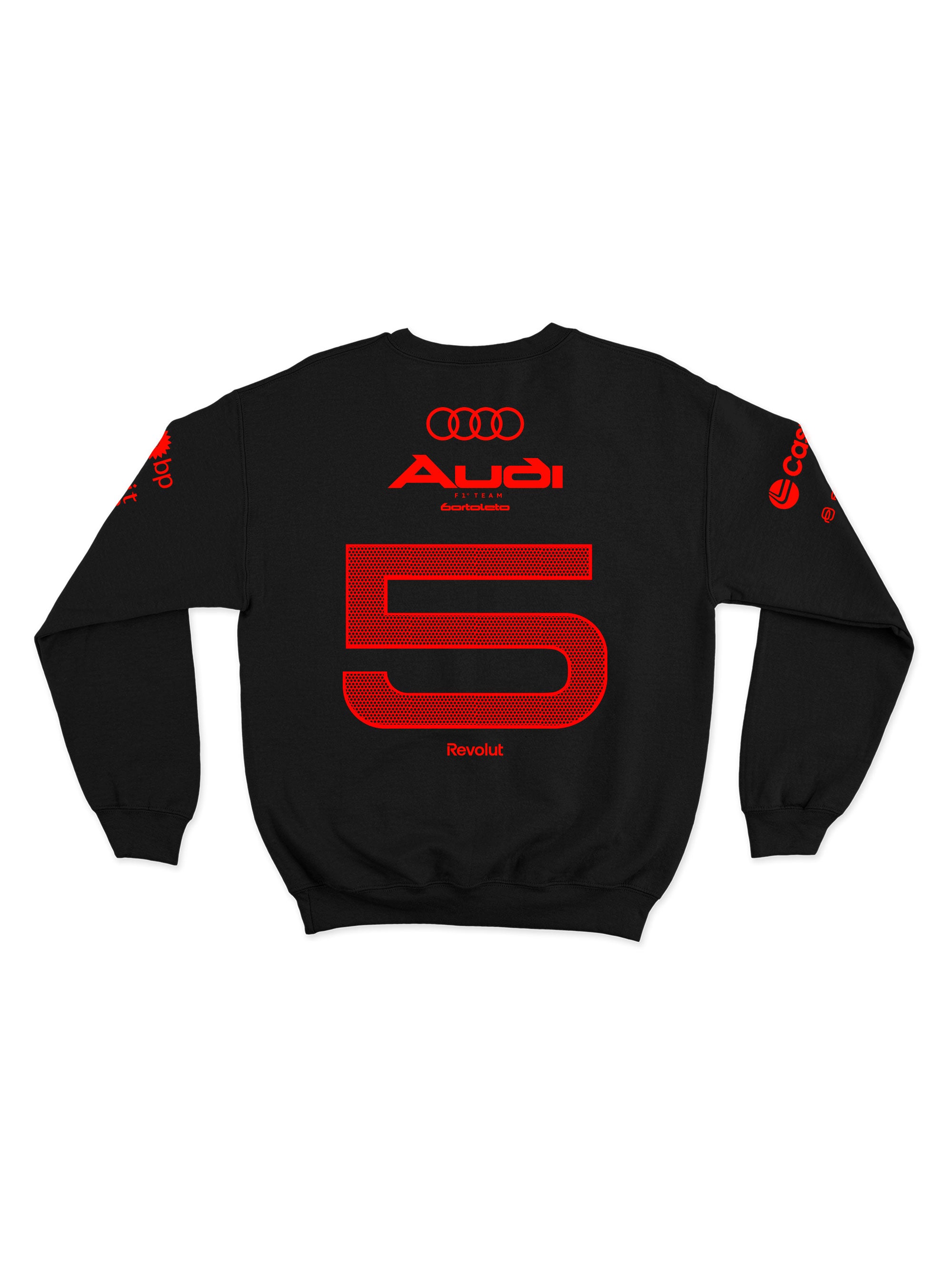 Moletom Gabriel Bortoleto Red&Black Audi F1 2026 Preto