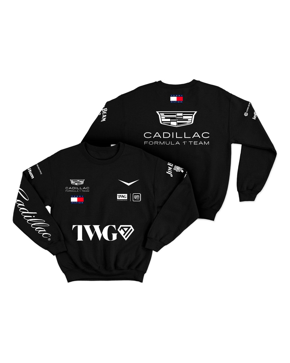 Moletom Careca Cadillac F1 Equipe Preto
