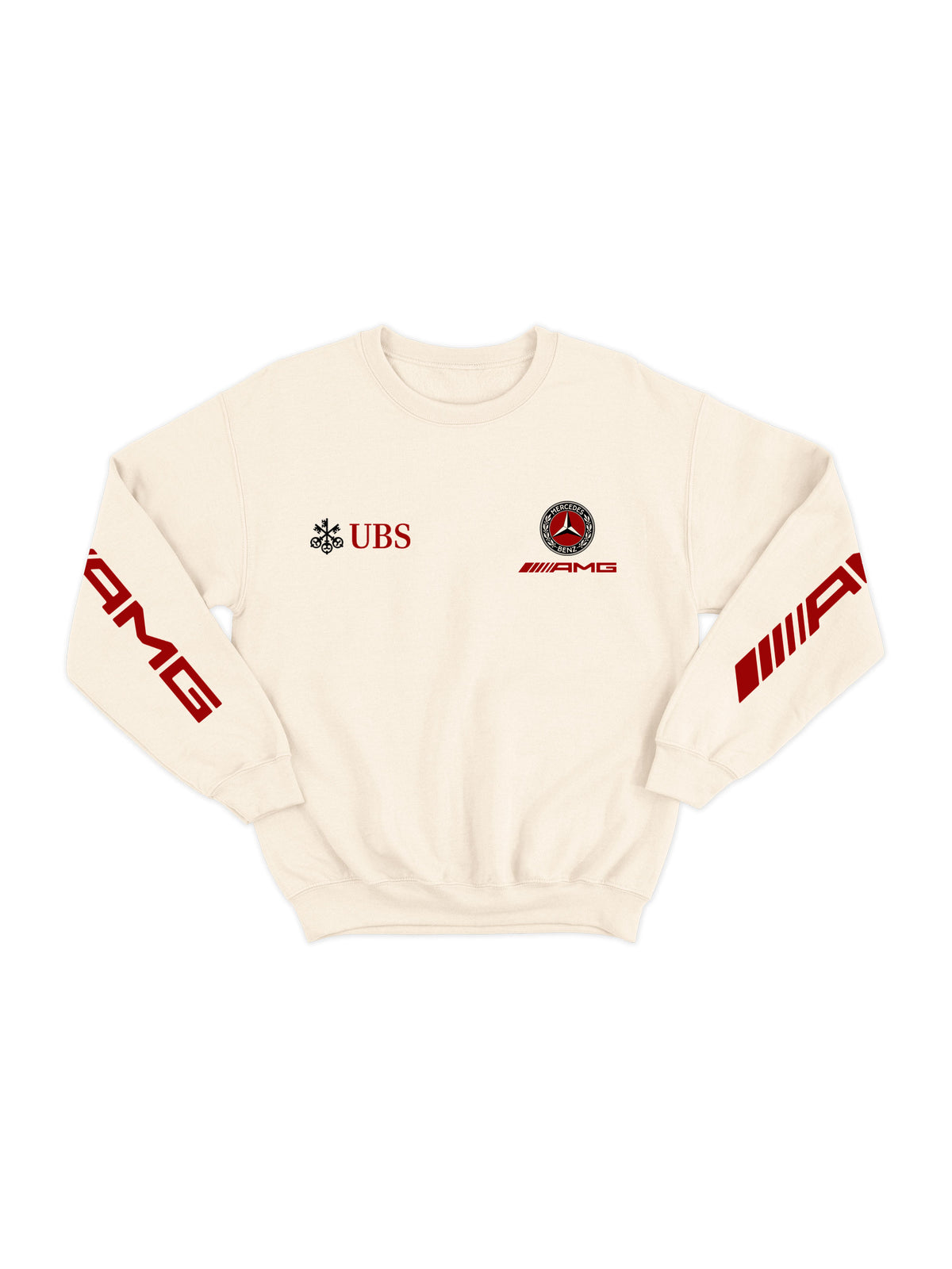 Moletom Mercedes AMG Retrô Logo Off White