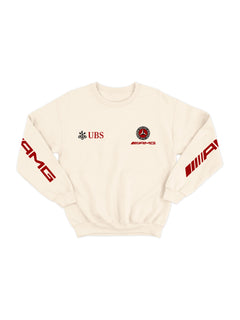 Moletom Mercedes AMG Retrô Logo Off White